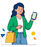 Ilustração de cidadão e consumidor